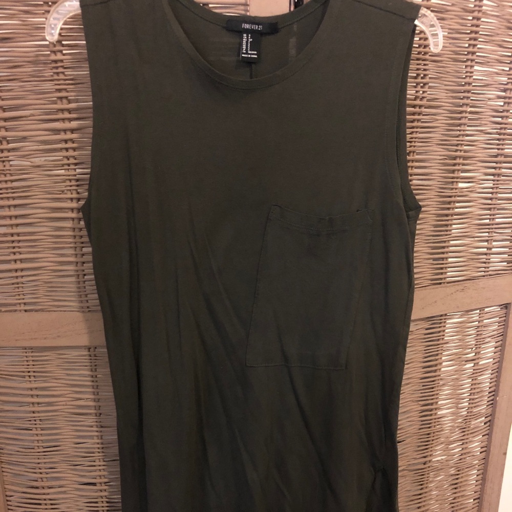 Green tank top